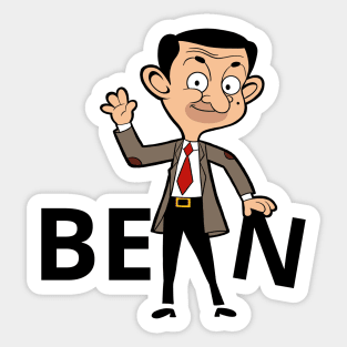 Mr. Bean Cartoon Sticker